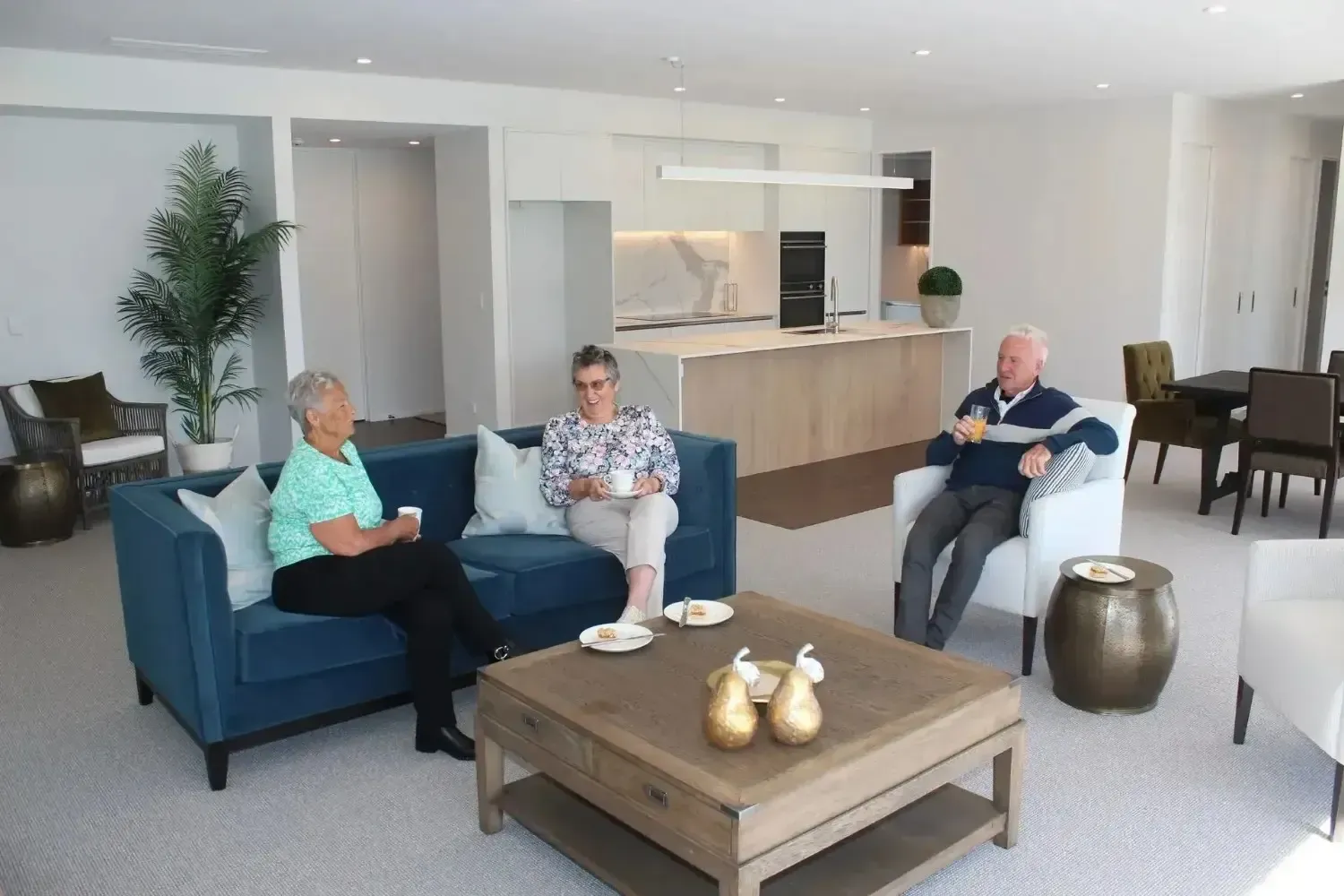 Residents in Burlington lounge