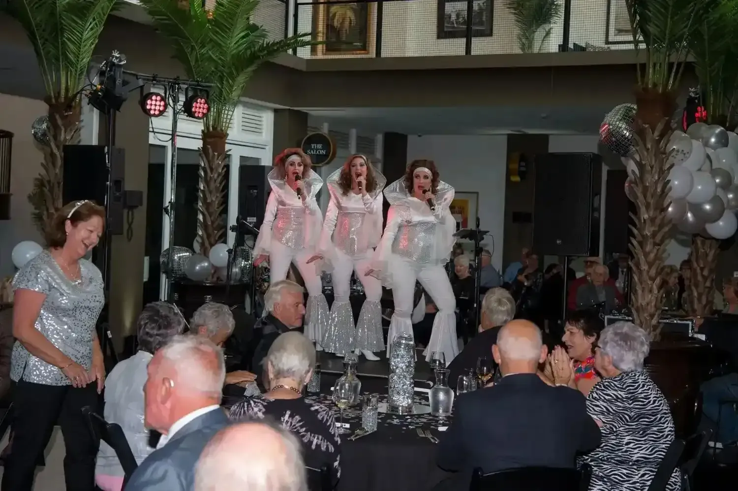 Residents enjoying live music show