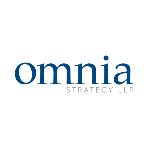 Omnia strategy llp logo on a white background