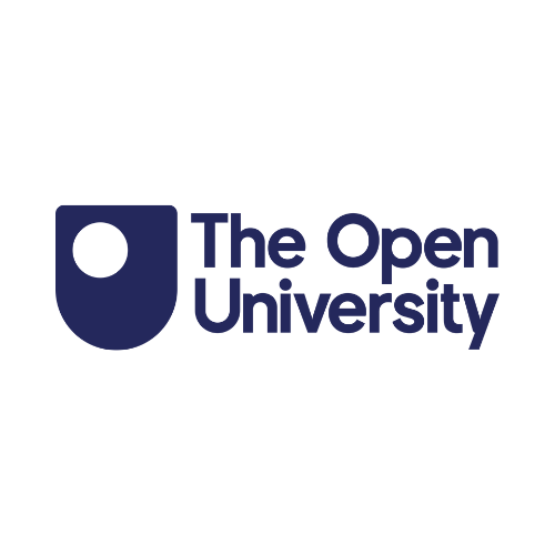The open university logo on a white background.