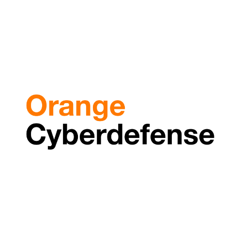 The orange cyberdefense logo is orange and black on a white background.