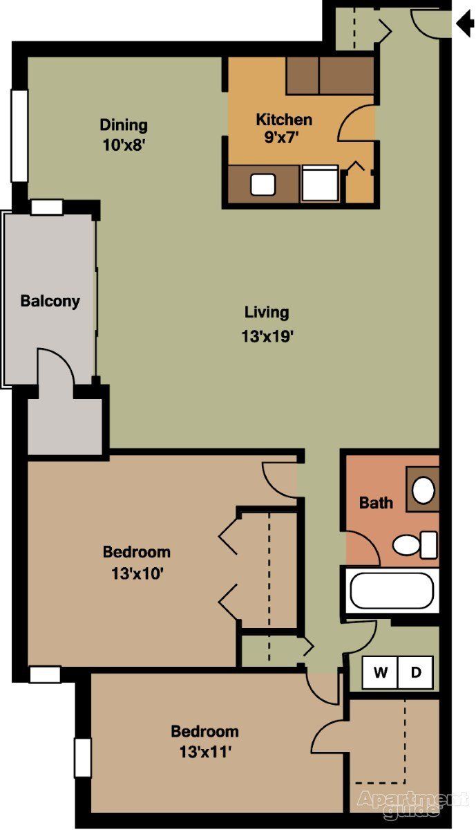 2 Bed, 1 Bath – $2325 – 1000 Sq Ft