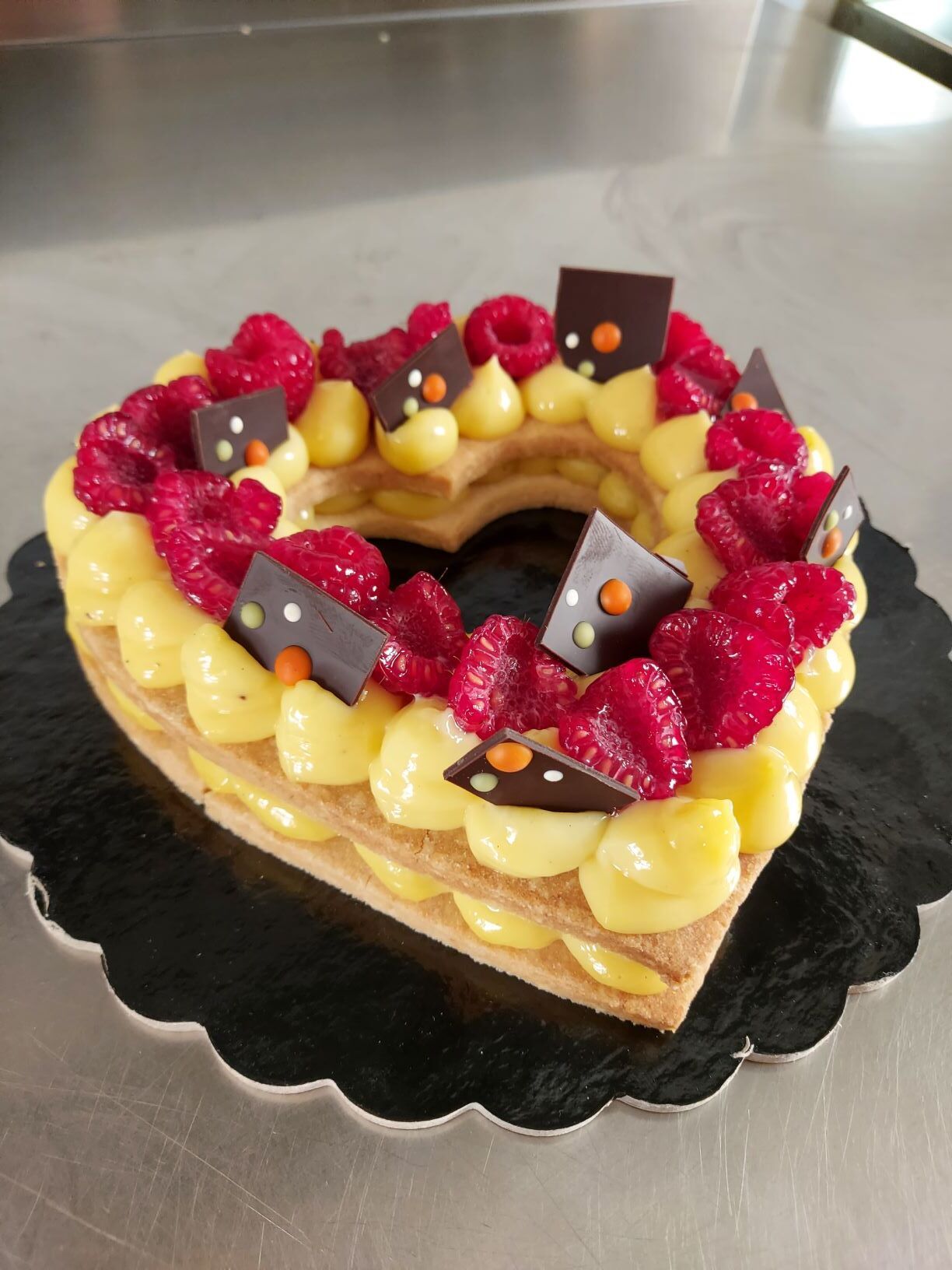 Torta a forma di cuore