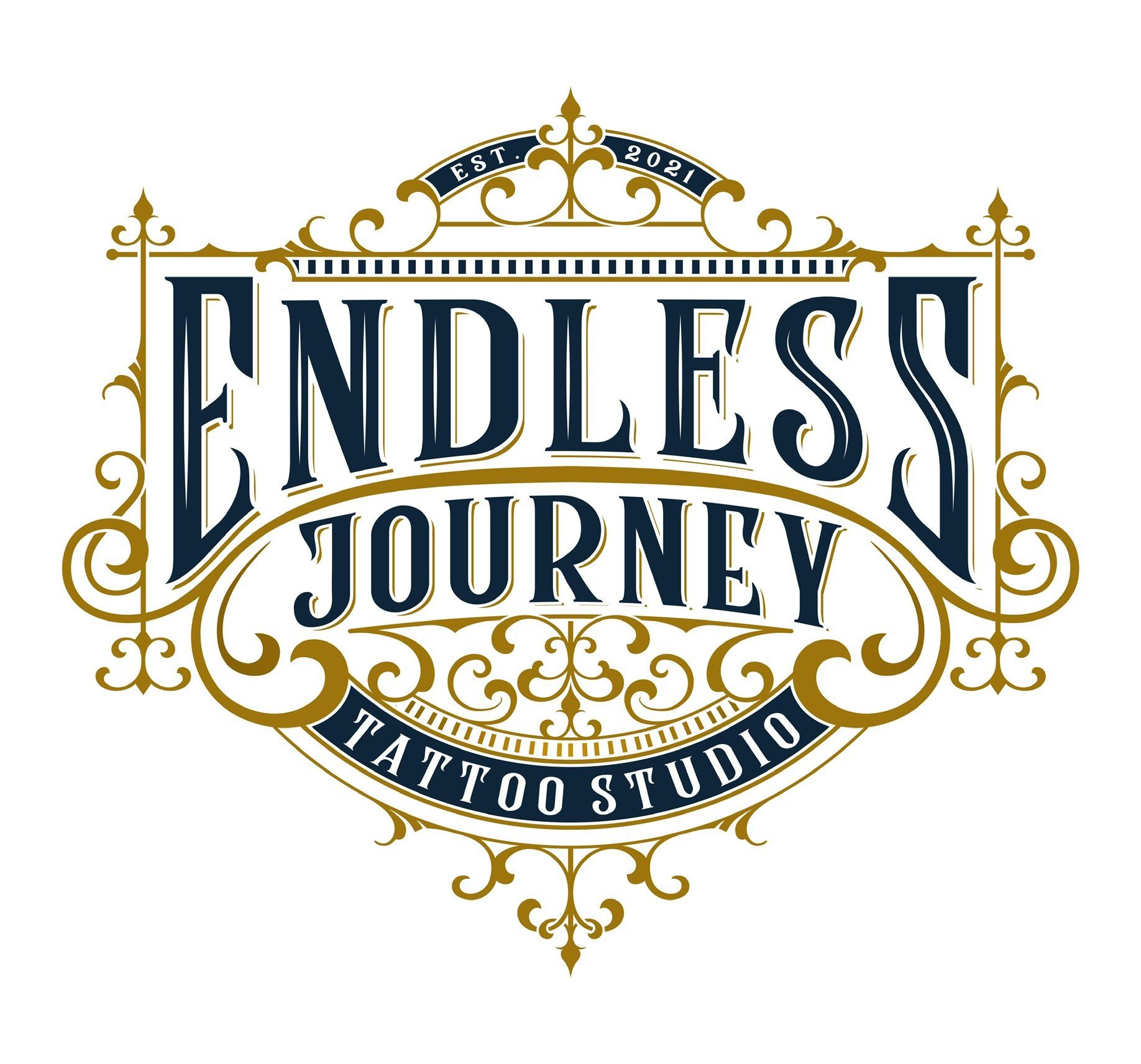 It is a logo for an endless journey tattoo studio.