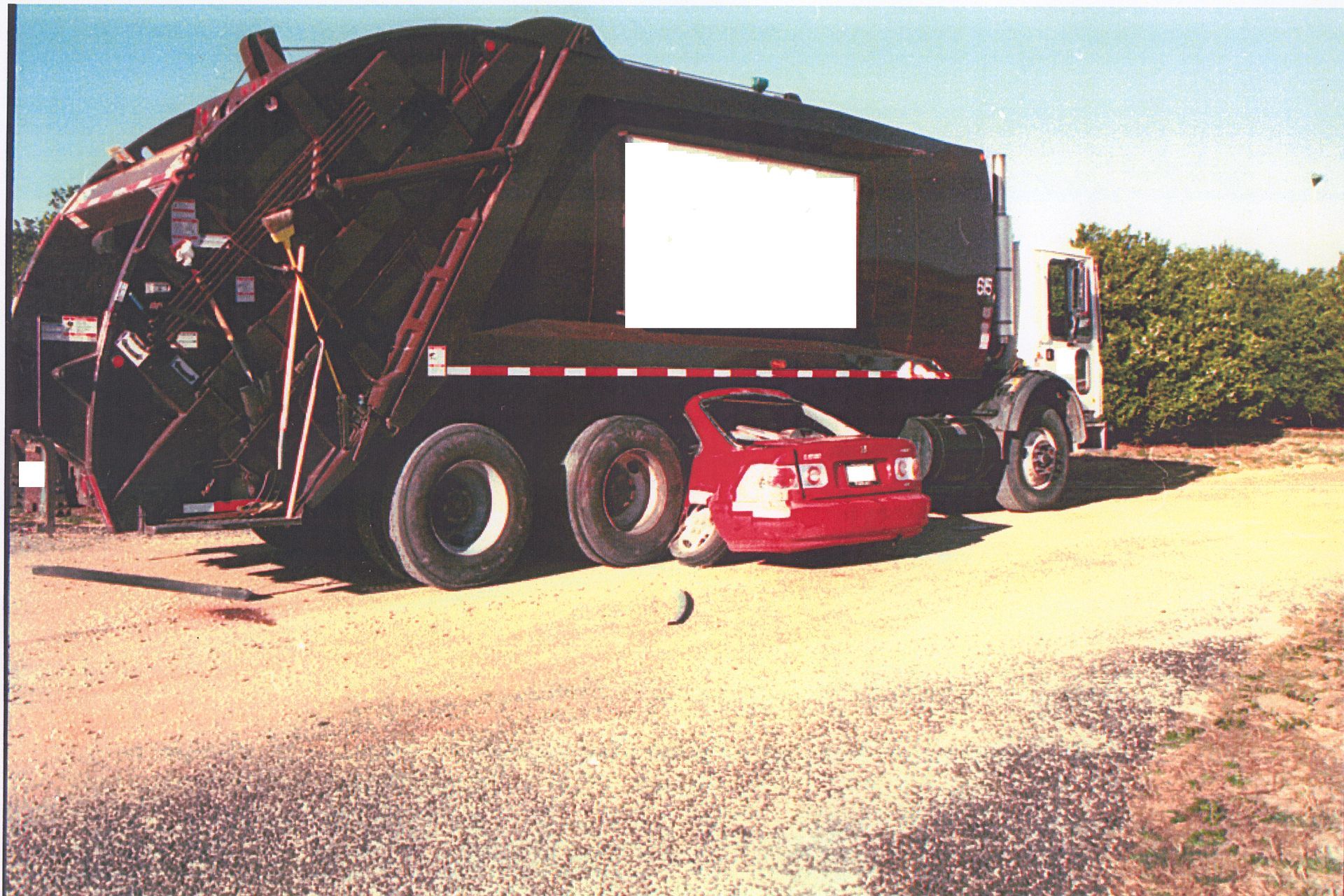 Garbage Truck Crash 1