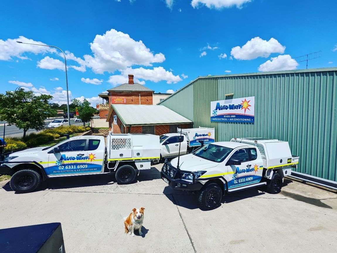 Auto Watt Workshop Exterior and Work Vehicles — Mobile Auto Electrician in Kelso, NSW