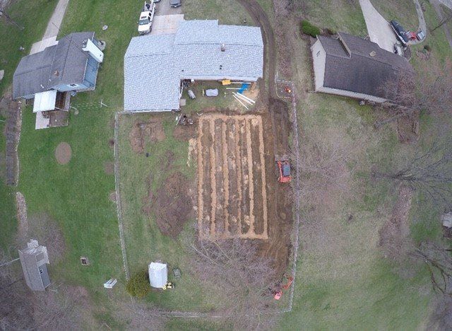 Aerial Septic Field View - Flushing, MI - Don’s Septic Services