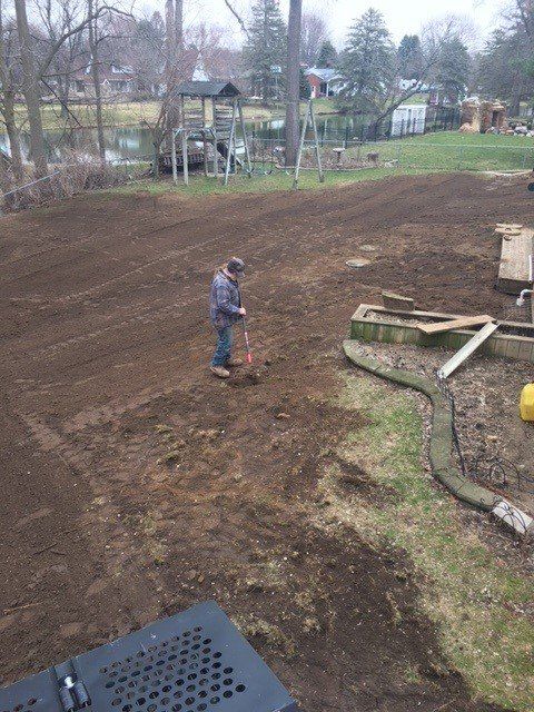 Yard View After Work - Flushing, MI - Don’s Septic Services