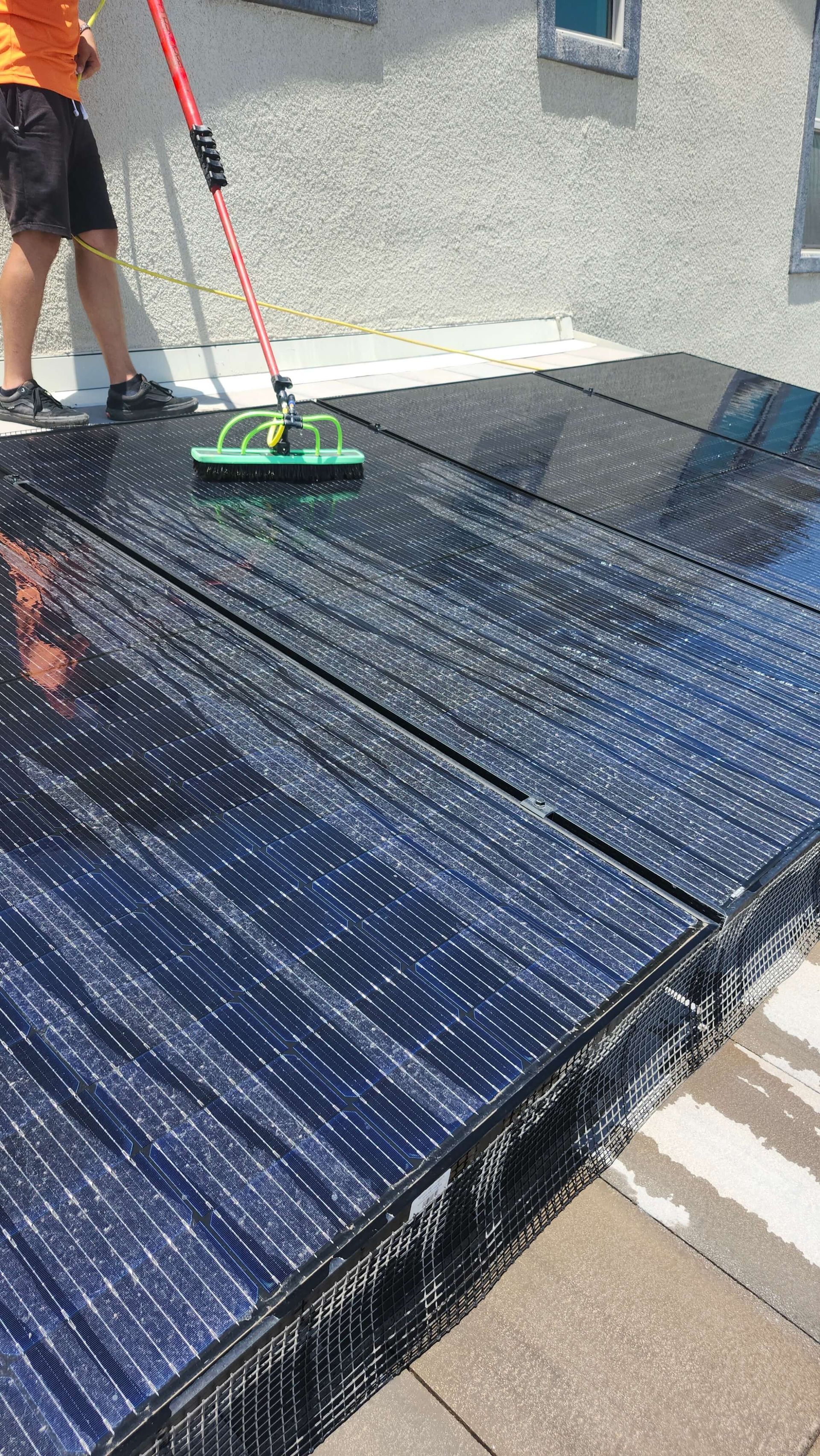 Solar panel cleaning-Barron's Southern Highlands-Solar Panel Cleaning