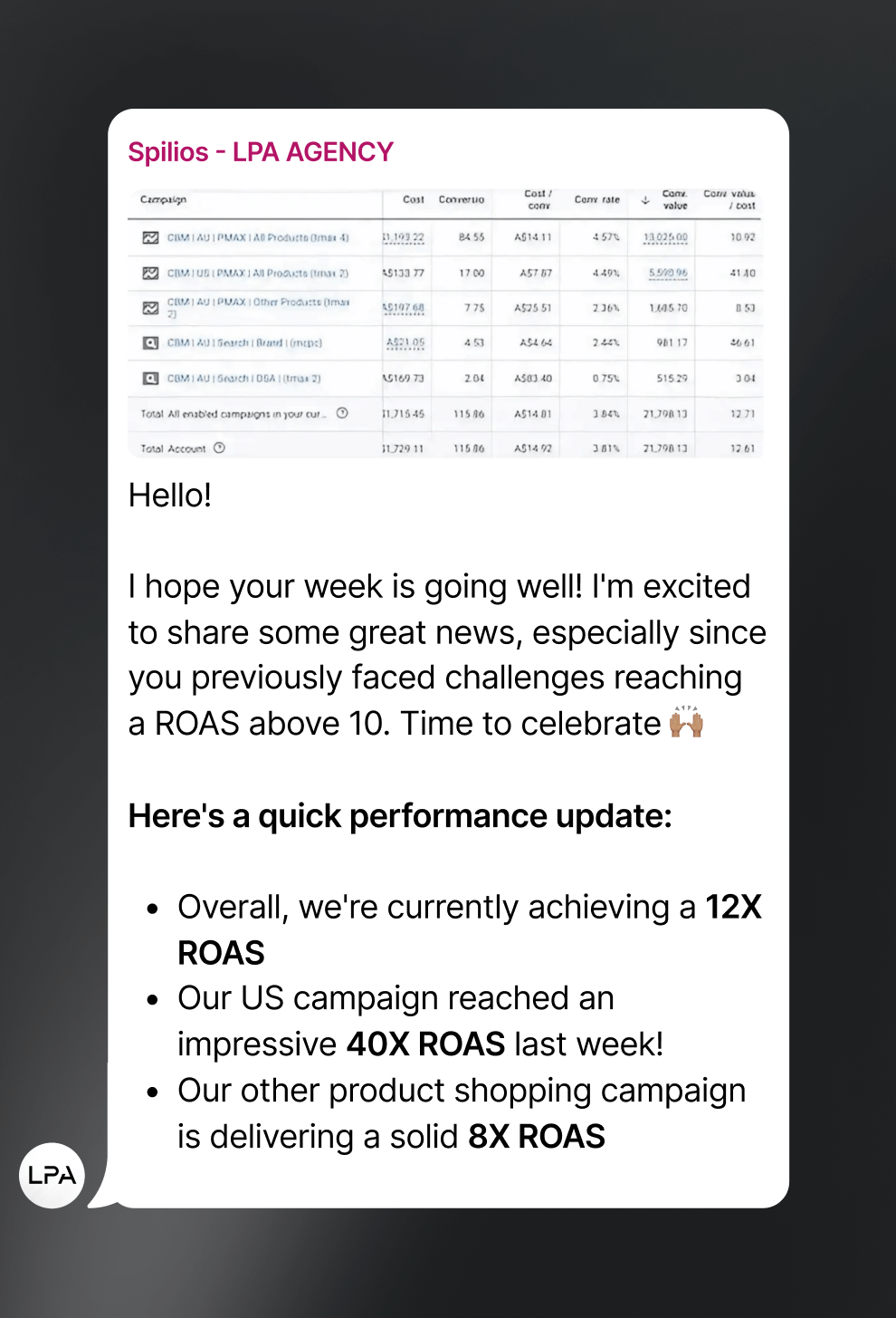 I hope your week is going well i 'm excited to share some great news