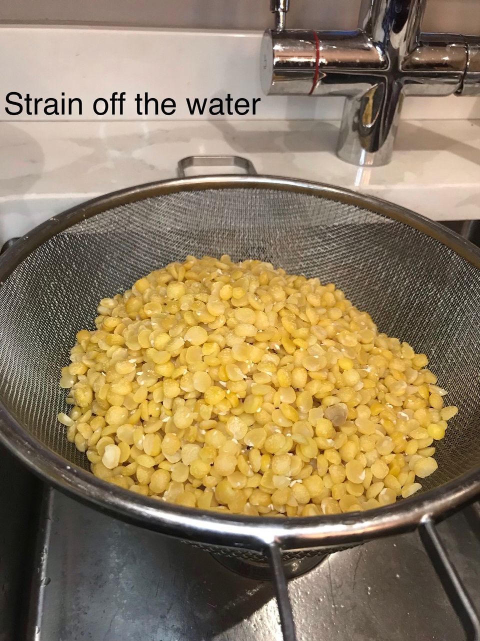 How to make tempeh with yellow split peas