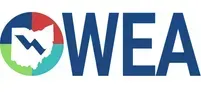 OWEA logo with blue letters and a multicolor circular icon on a white background