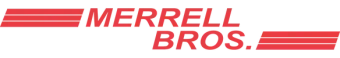 Merrell Bros. logo in red and gray text on a white background