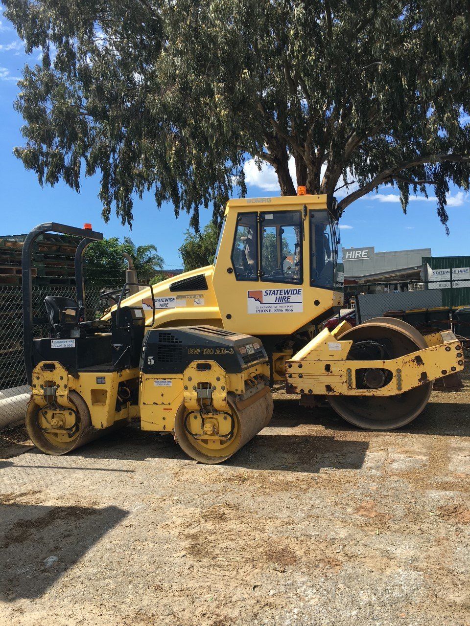 Yellow Compactor Hire