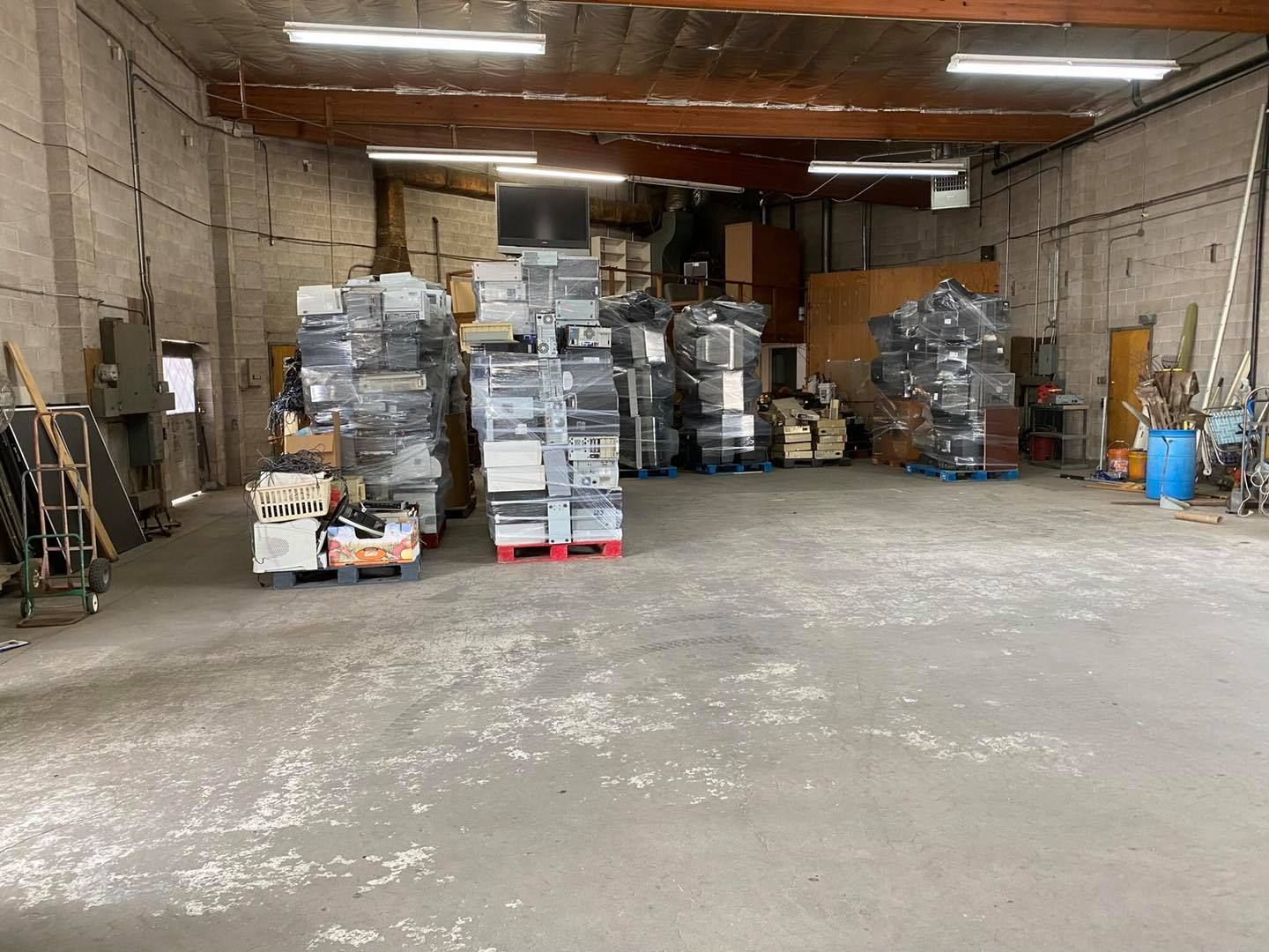 Celan TV Recyclers Warehouse — Fresno, CA — Celan TV Recyclers & Junk Removal
