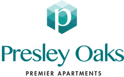 Presley Oaks logo.