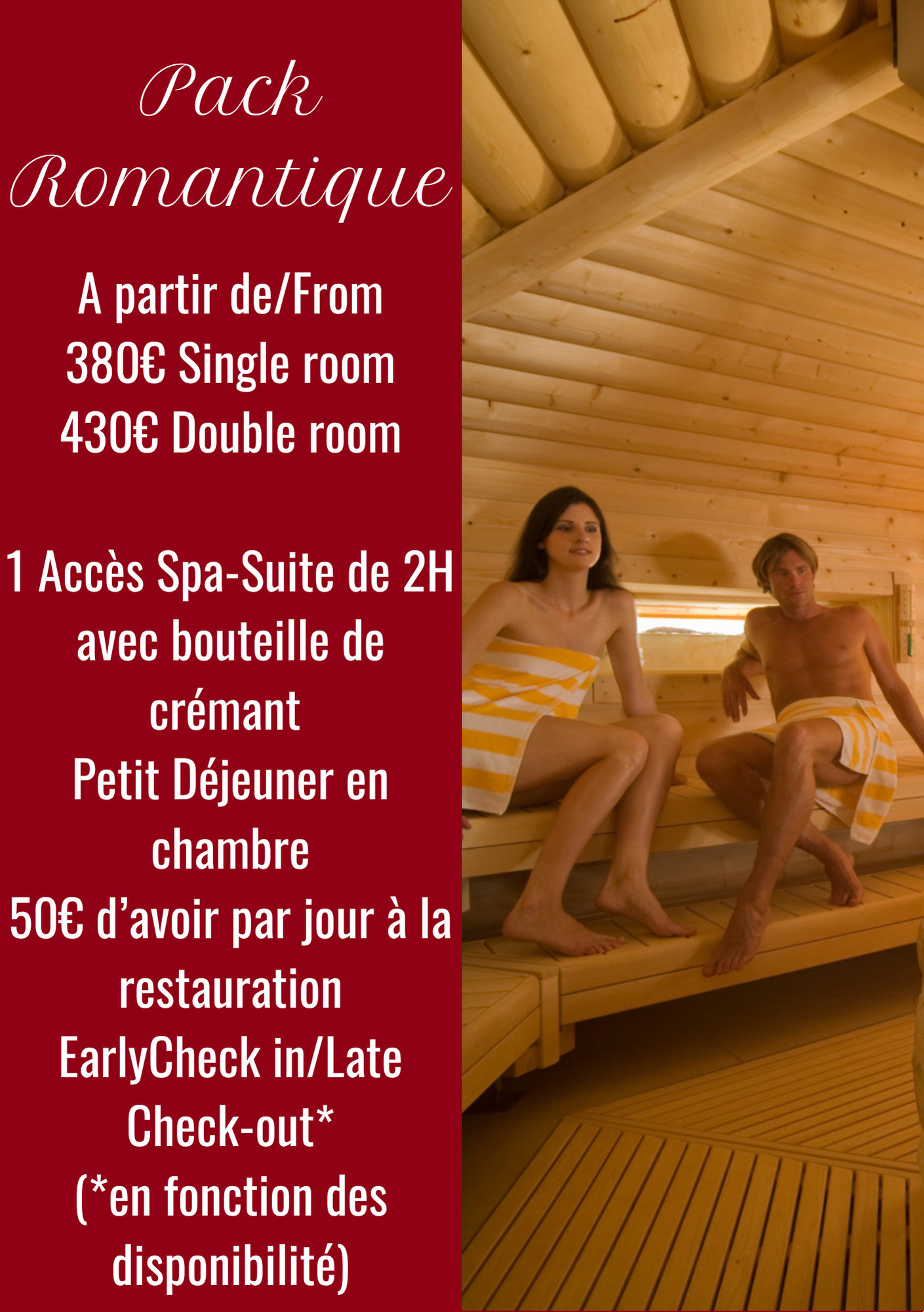 Dépliant promotionnel « Pack Exploration » à l'Hôtel Eden au Lac. Détails du forfait randonnée.