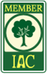 Member of the International Association of Consultants, a green and white logo with a tree icon.