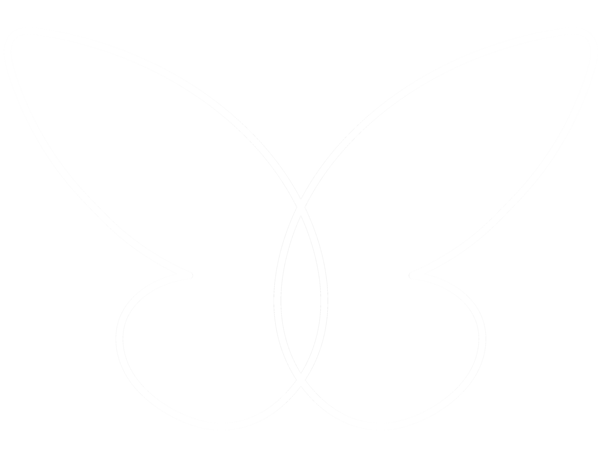 Linhas brancas abstratas formam um design simétrico.