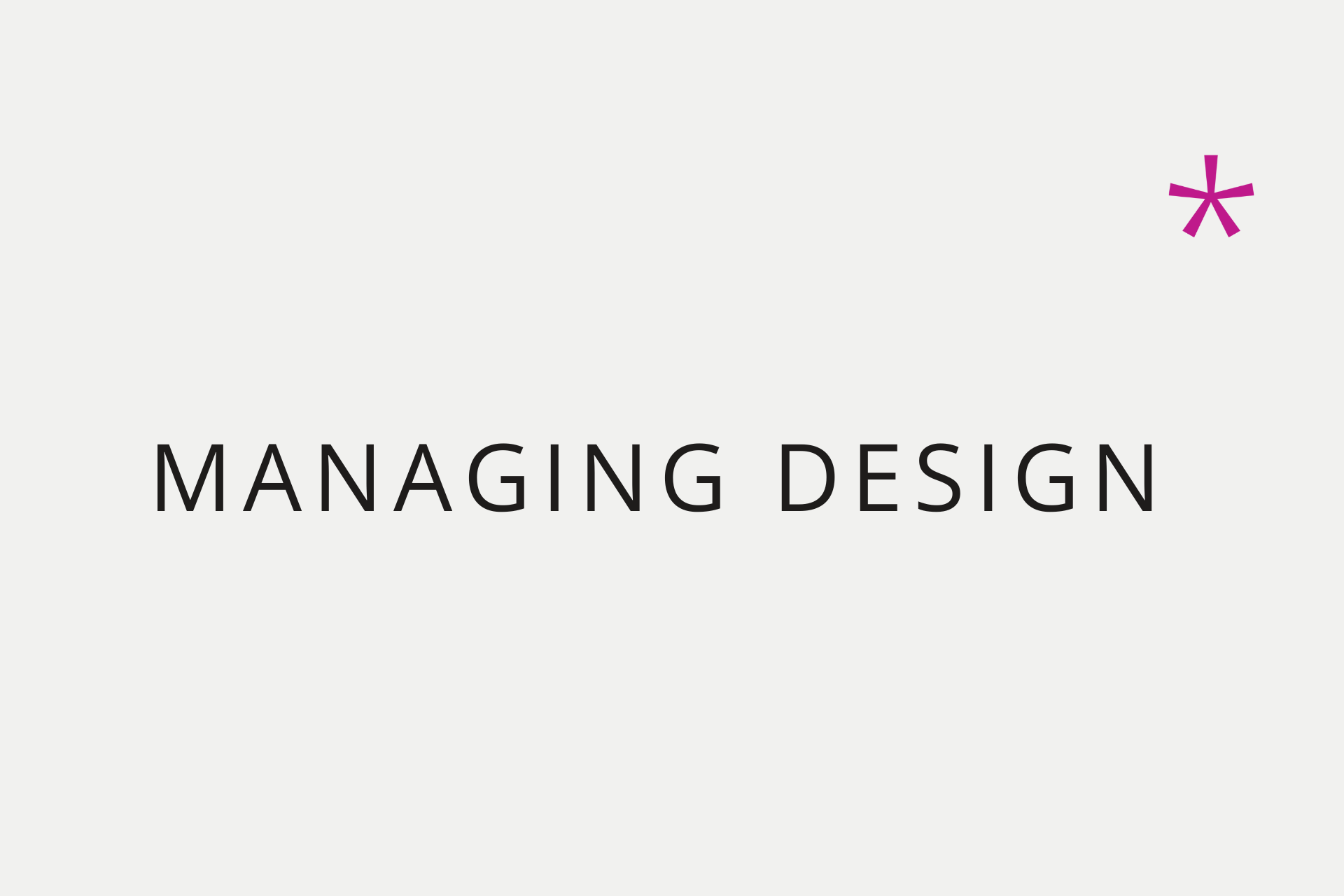 Text on light grey background: 
Design Projects Demystifying Design Briefs: A Guide for Start-Ups & 