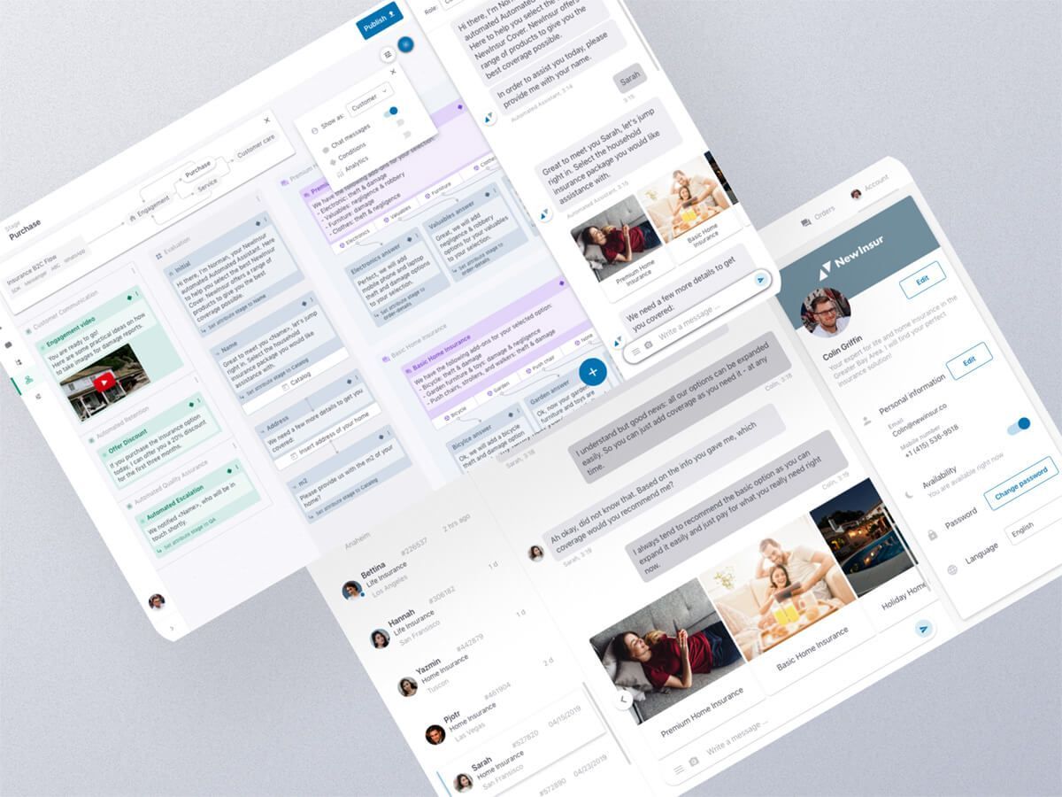 Business Process Execution (BPE) and Conversational User Interface (CUI) interface for Mesaic.