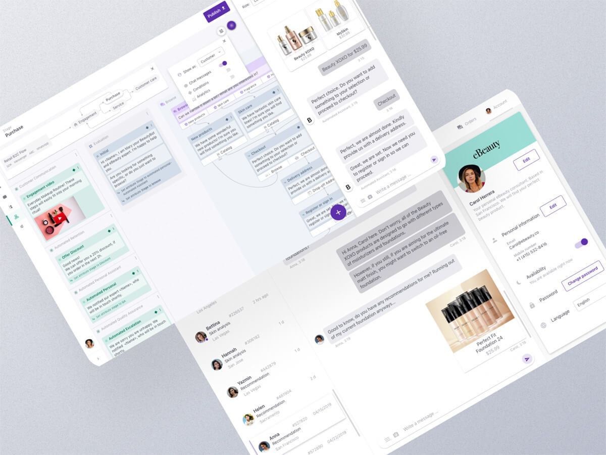 Business Process Execution (BPE) and Conversational User Interface (CUI) interface for Mesaic.