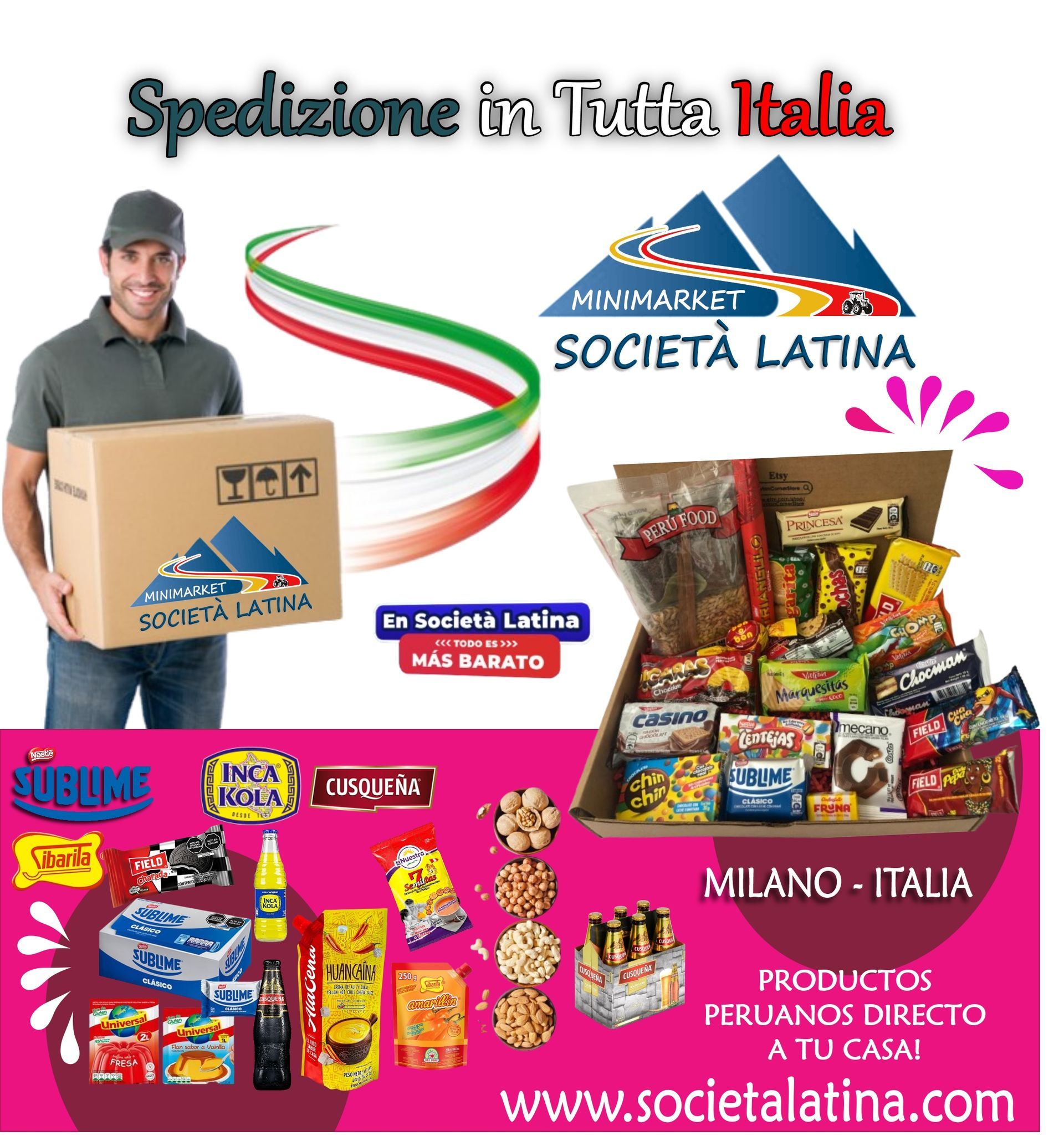 enviamos a toda italia , productos peruanos