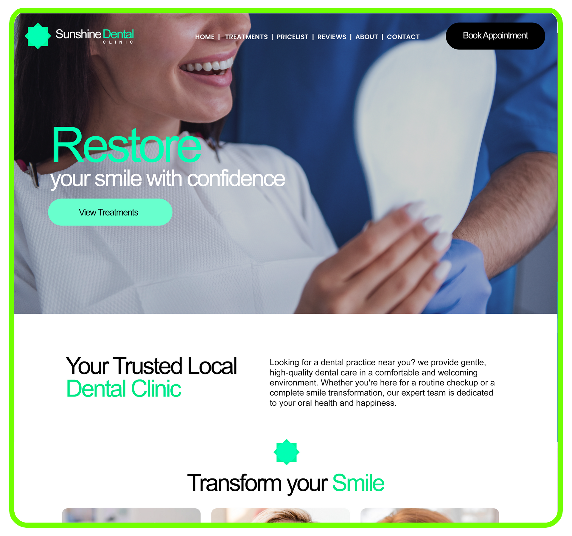 Dental website reloaded