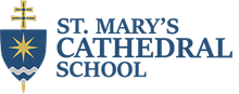 The logo for st. mary 's cathedral school