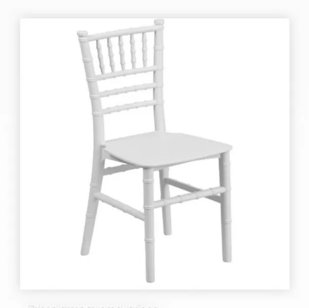 White chiavari event chair rental for weddings and parties in Fayetteville, GA