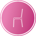 Chair covers and linens icon