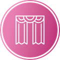 Fabric draping icon