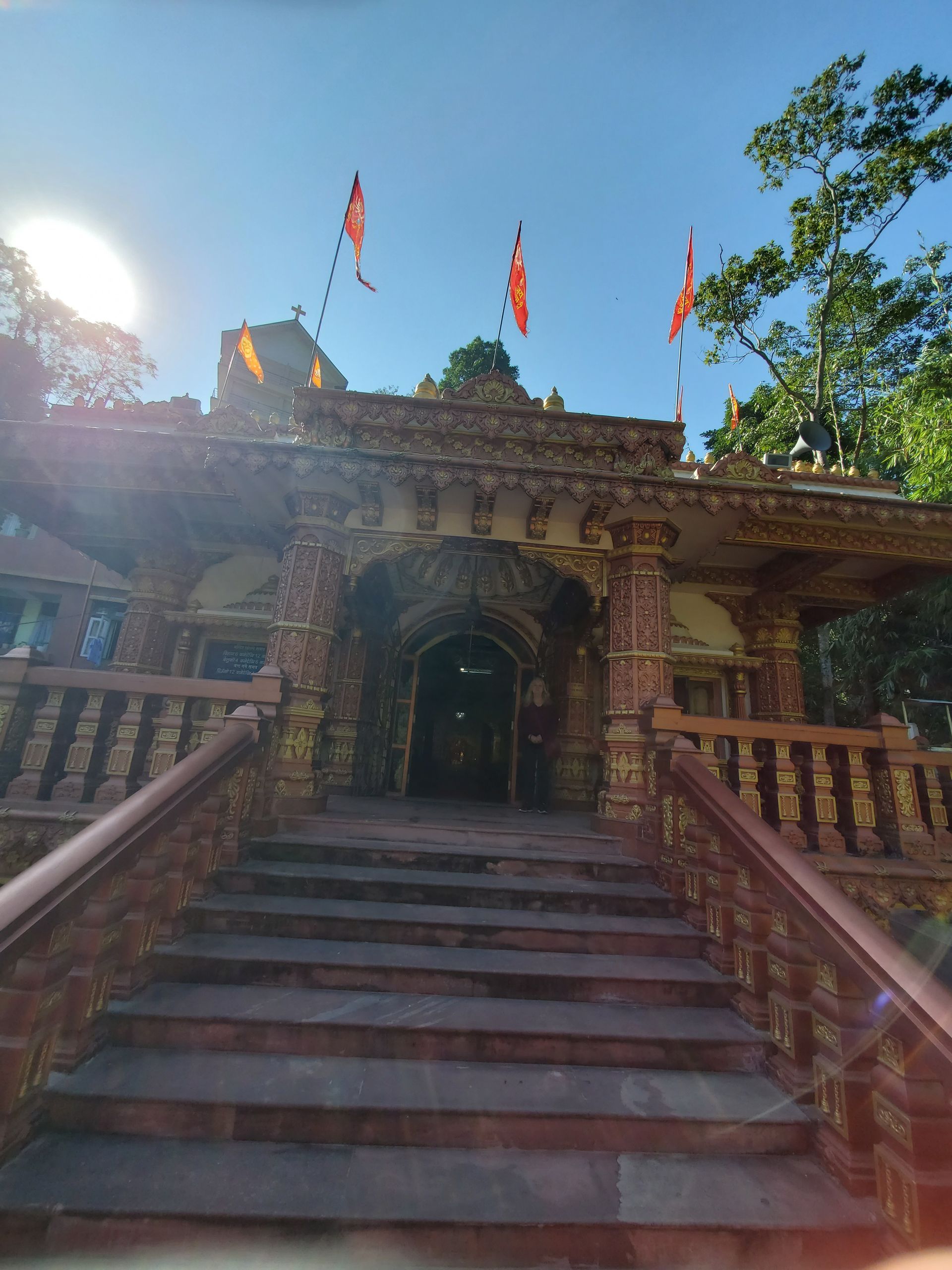 A temple corridor at Enlightened Life Temple in Denver, CO