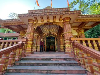 A temple corridor at Enlightened Life Temple in Denver, CO