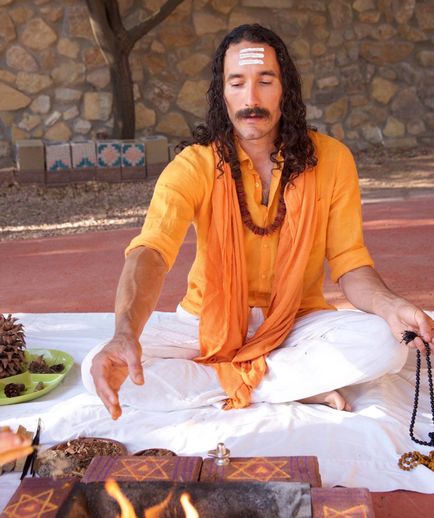 Enlightened Life Temple Prema Sagara preforming a ceremony