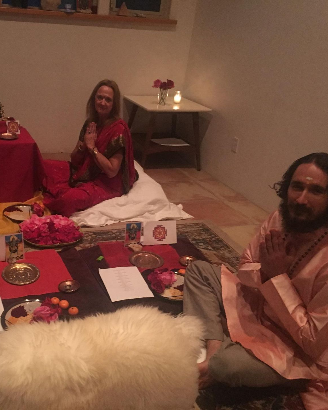 Woman meditating at Enlightened Life Temple in Denver, CO
