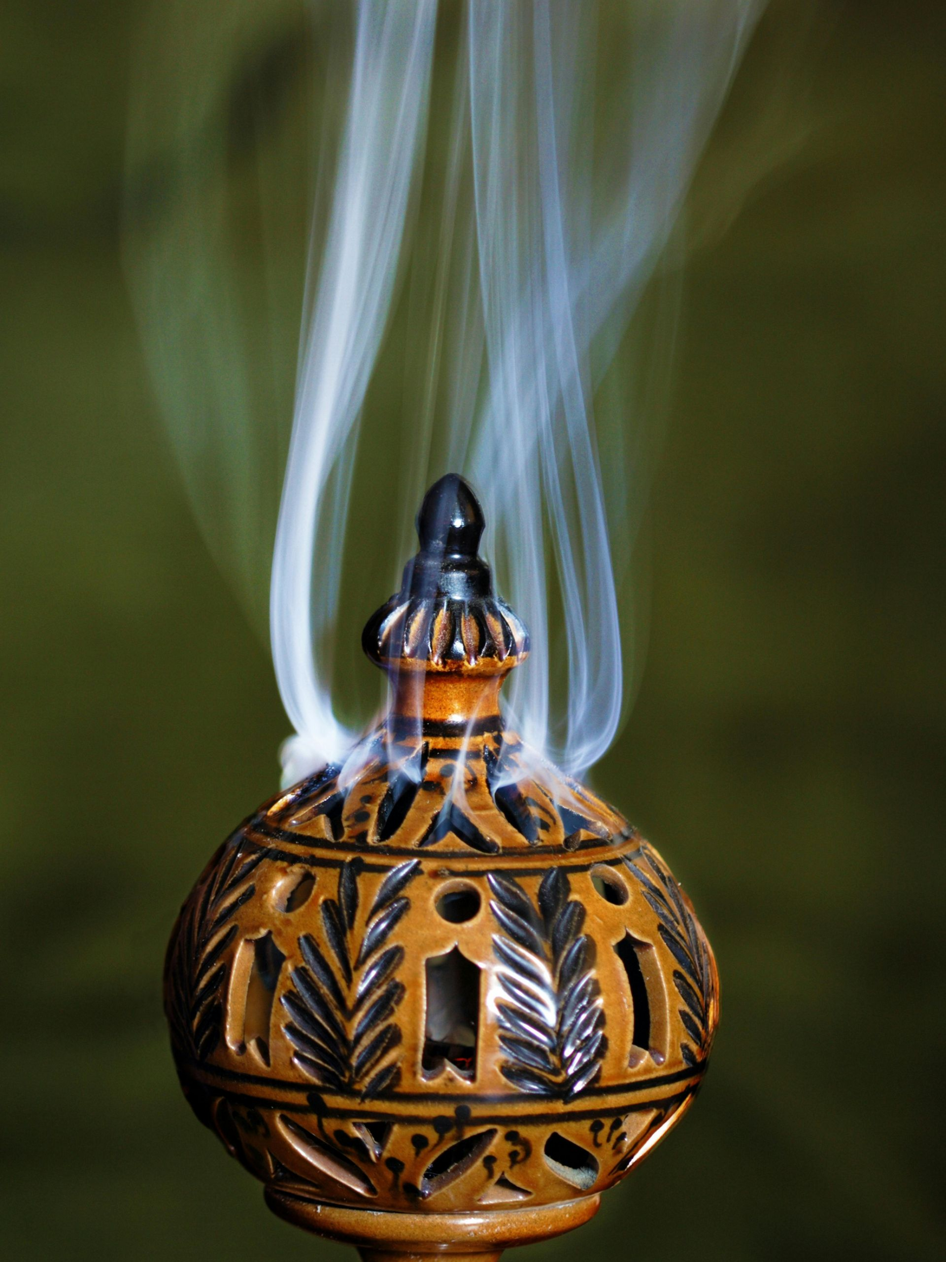 Ceremony smoke during an Enlightened Life Temple monthly service