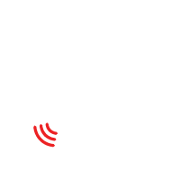 Red signal emitting waves.