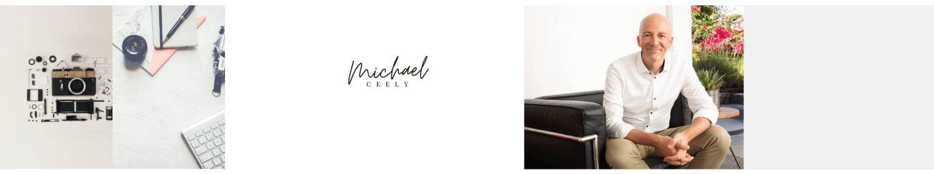 Man seated indoors, smiling.