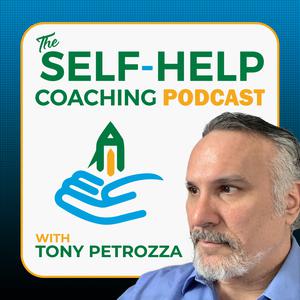 Man with a beard on a poster for the self-help coaching podcast