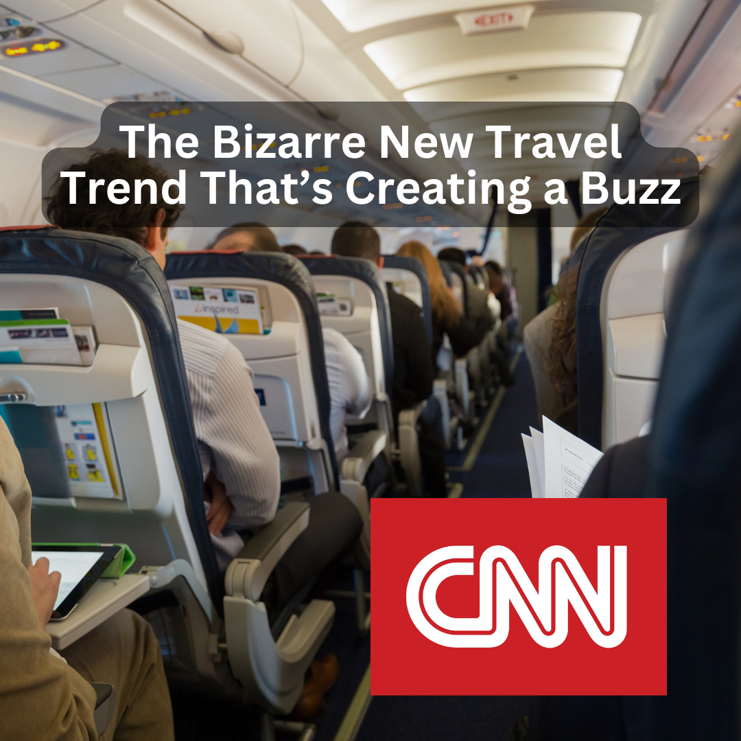 An article for CNN showing people sitting on an airplane