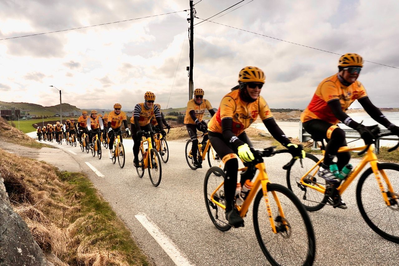 Team Rynkeby i fint driv ved Hellestø