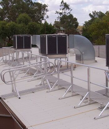 Air conditioner at the roof — Sno's Welding in Alice Springs, NT	