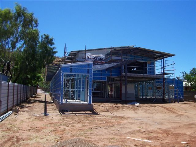 Commercial building construction with scaffolding — Sno's Welding in Alice Springs, NT	
