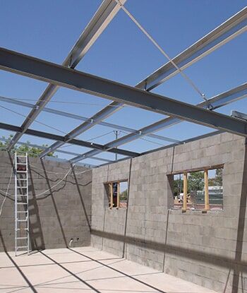 House construction with steel beam — Sno's Welding in Alice Springs, NT	