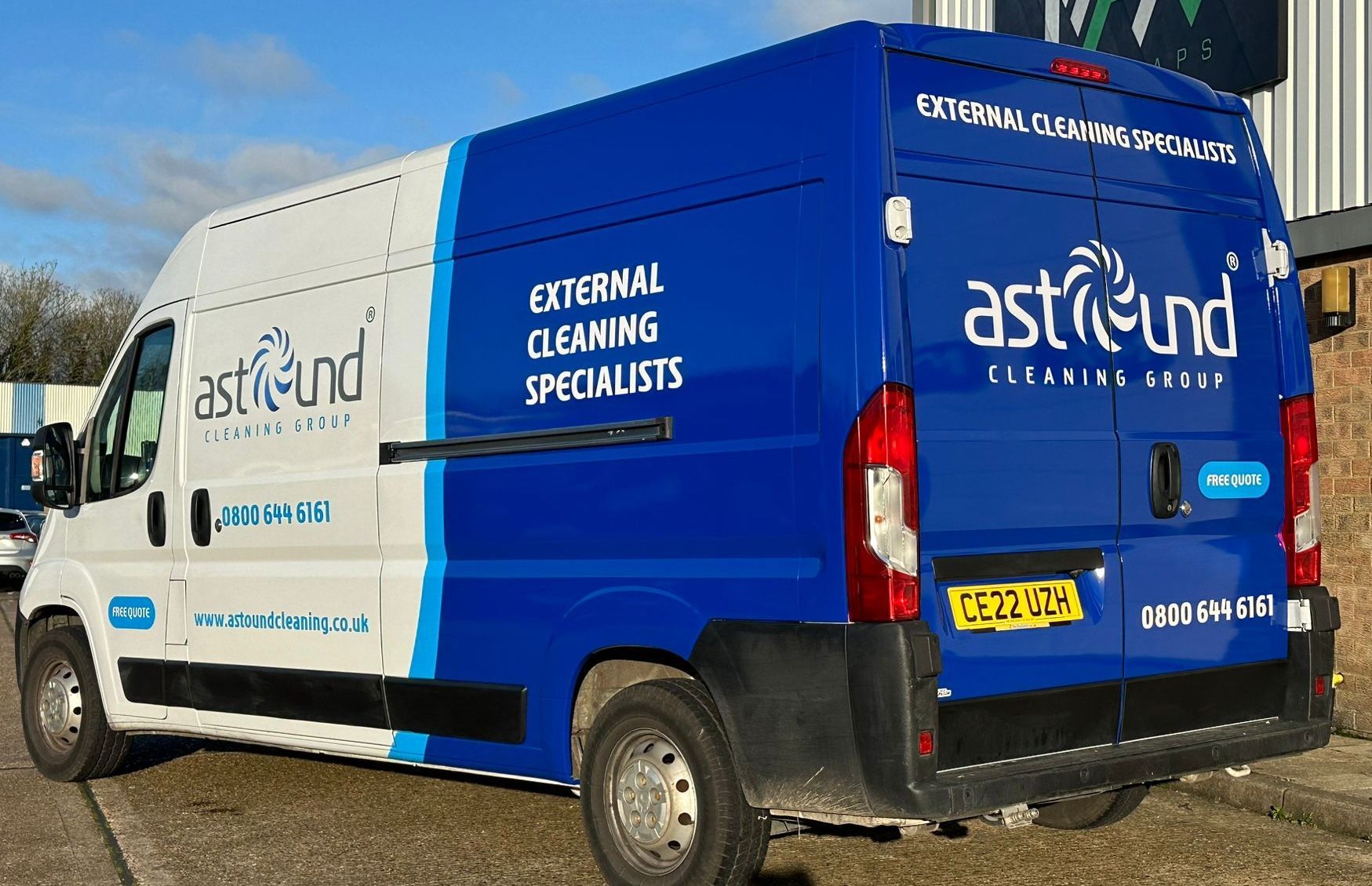 One of our External Cleaning Specialist Vans for Pure water window cleaning