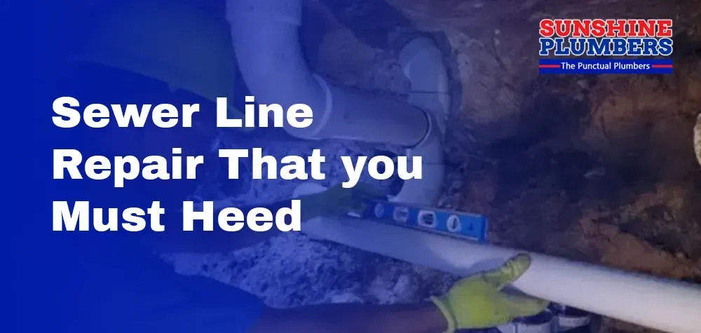 Signs of a Sewer Line Repair That you Must Heed