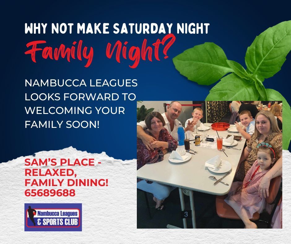 Nambucca Leagues and Sports Club Saturday night family meal Nambucca Heads 