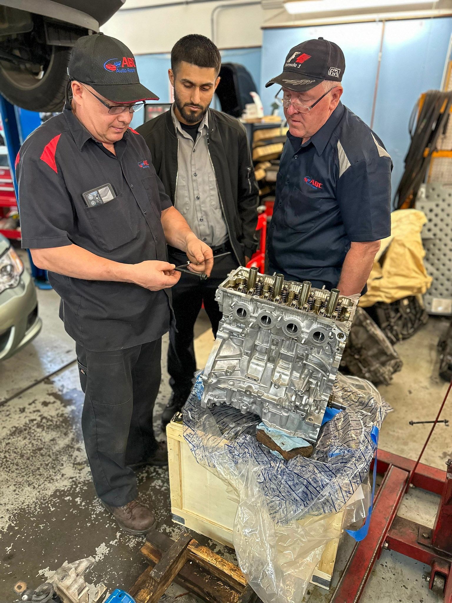 Our Team Repair Engine - ABC Auto Repair