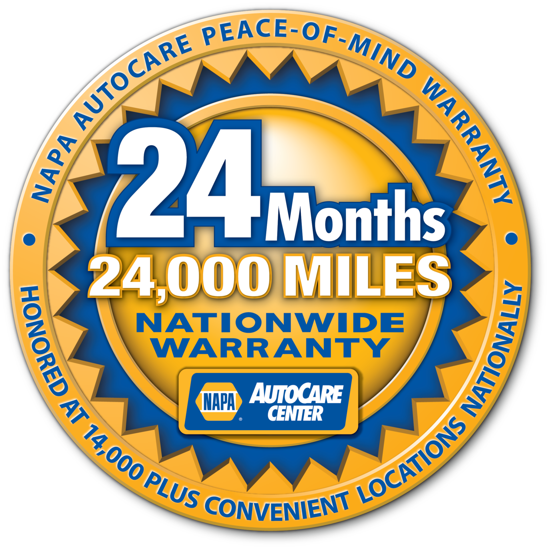 NAPA 24 Months / 24,000 Miles Warranty | ABC Auto Repair